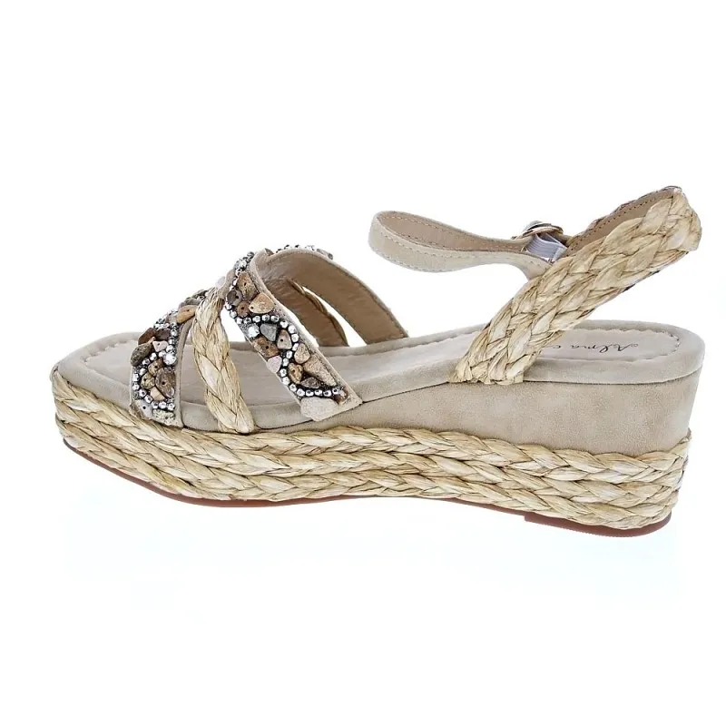Alma en Pena Sandalias Mujer V22316 Beige