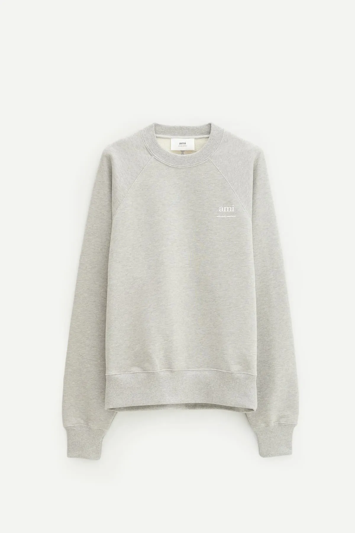 AMI HEATHER GREY AMI ALEXANDRE MATTIUSSI SWEATSHIRT