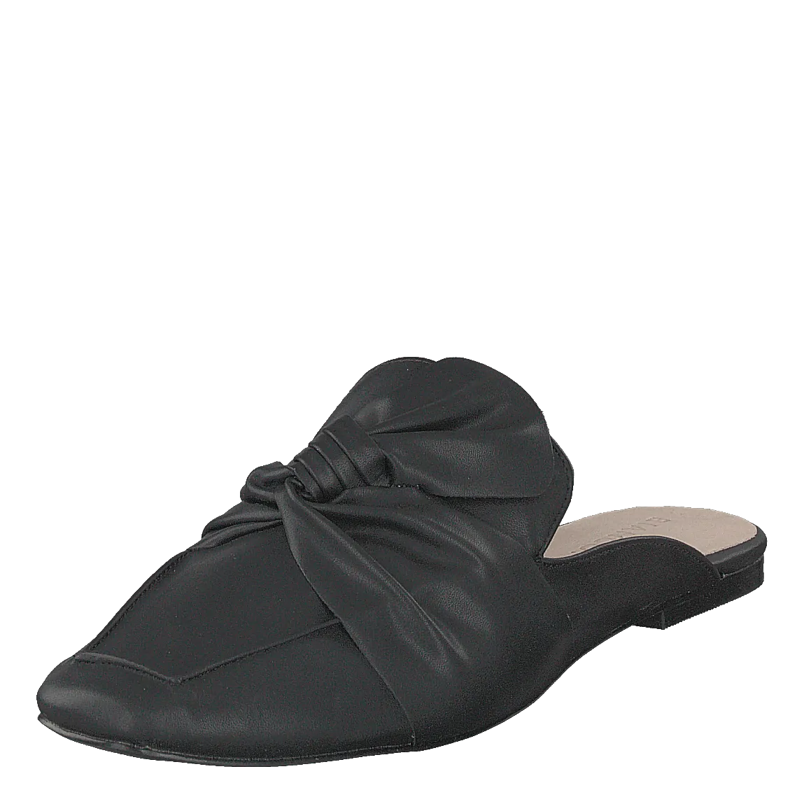 Bianco zapatos Birke Assymetric Bow Mule 100 - Black