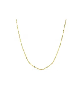 Cadena Singapur 1.5 mm 18 Ktes 50cm