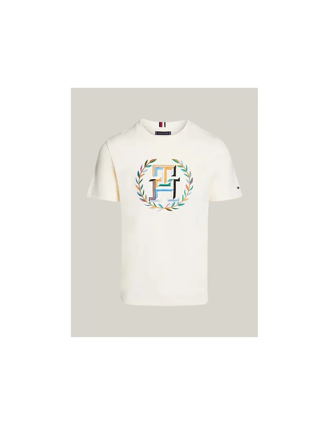 Camiseta con logo del escudo archive de Tommy Hilfiger