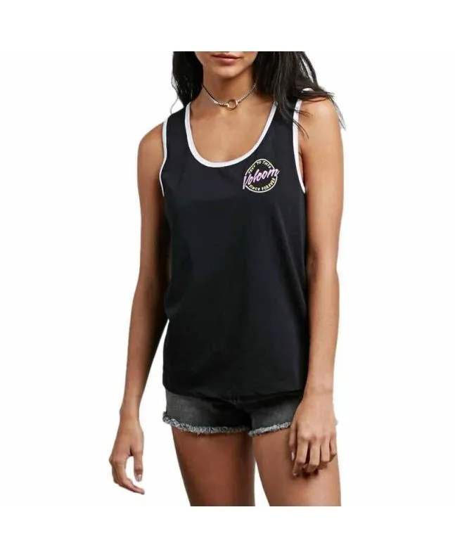 Camiseta sin mangas Volcom Cosmic Clash Tank Negra