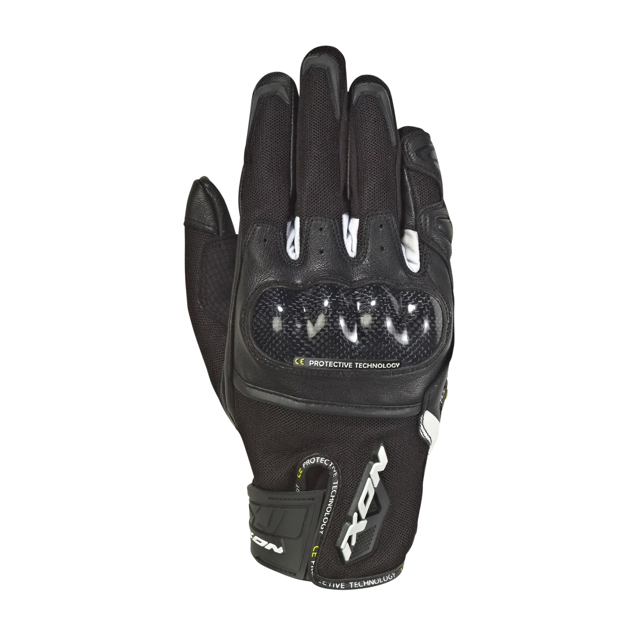 Guantes de Moto Ixon RS Rise Air Negro-Blanco
