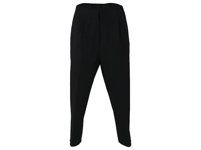 Maison Martin Margiela Pantalones con bordes sin rematar de poliéster negro de Maison Margiela 