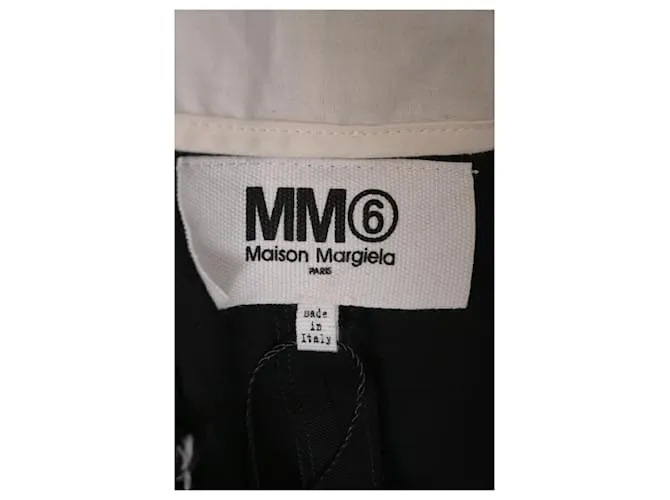 Maison Martin Margiela Pantalones con bordes sin rematar de poliéster negro de Maison Margiela 
