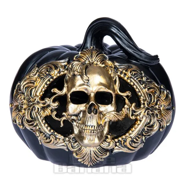 Nemesis Now Adorno De Calavera De Cosecha Barroca De Calabaza (20 Cm)