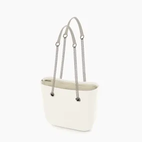 O bag leche con asas de cadena