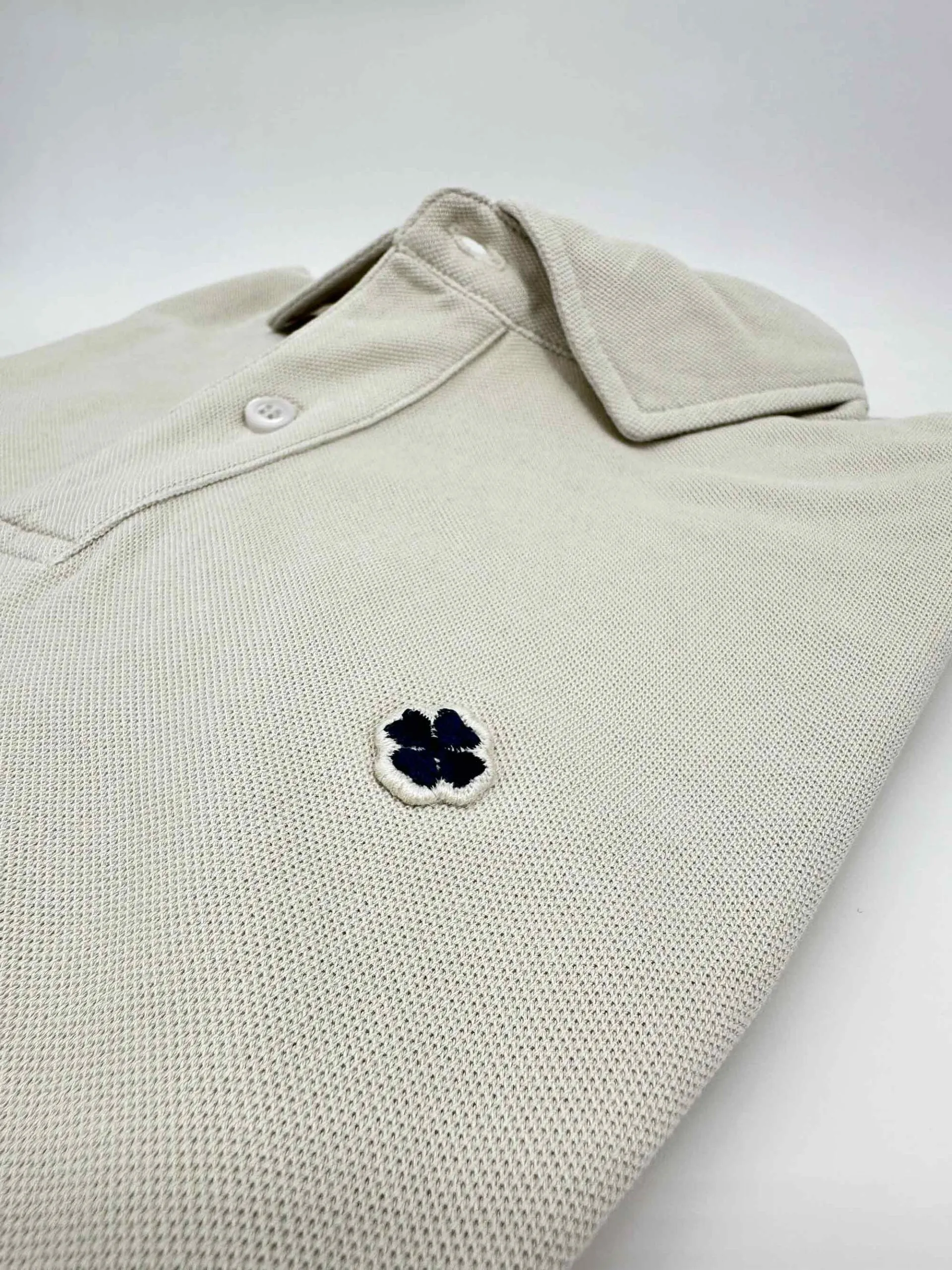 Polo Manga Corta Capri Beig
