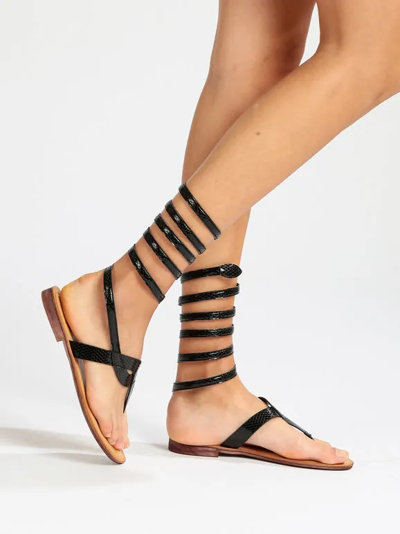 Queen Helena Sandalias esclavas para mujer