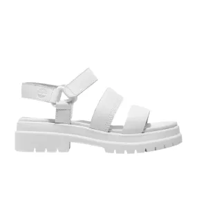 Sandalias de piel London Vibe 3 Strap blanco