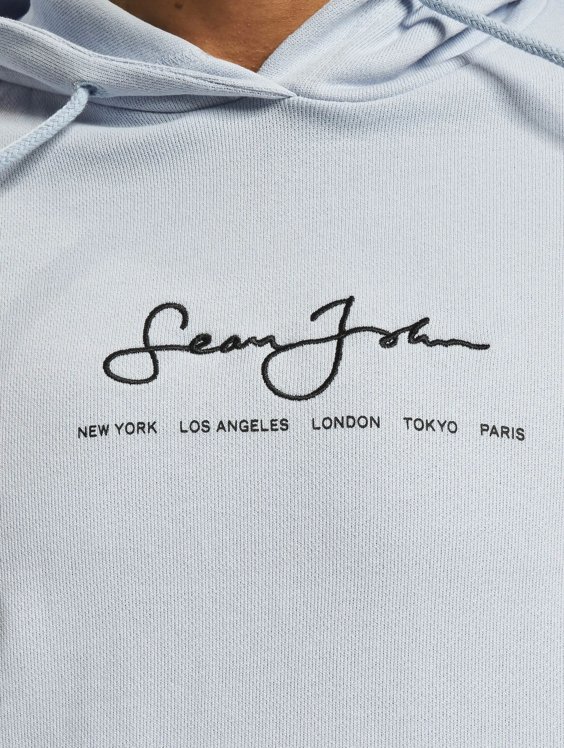 Sean John JM-HD012-090-010 Classic Logo Essential Hoodie light blue