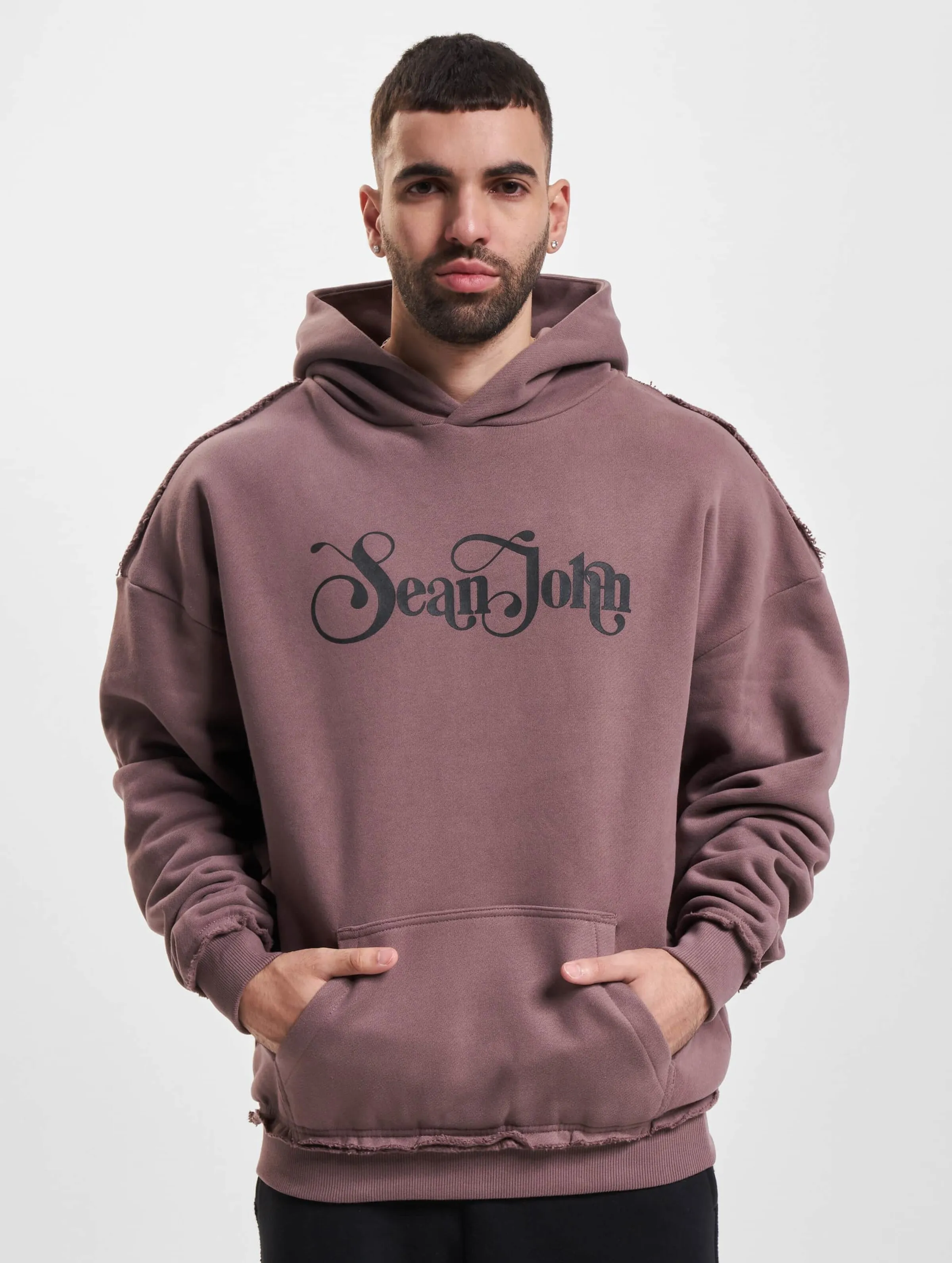 Sean John JM233-004-1 SJ Retro Logo Peached Hoodie
