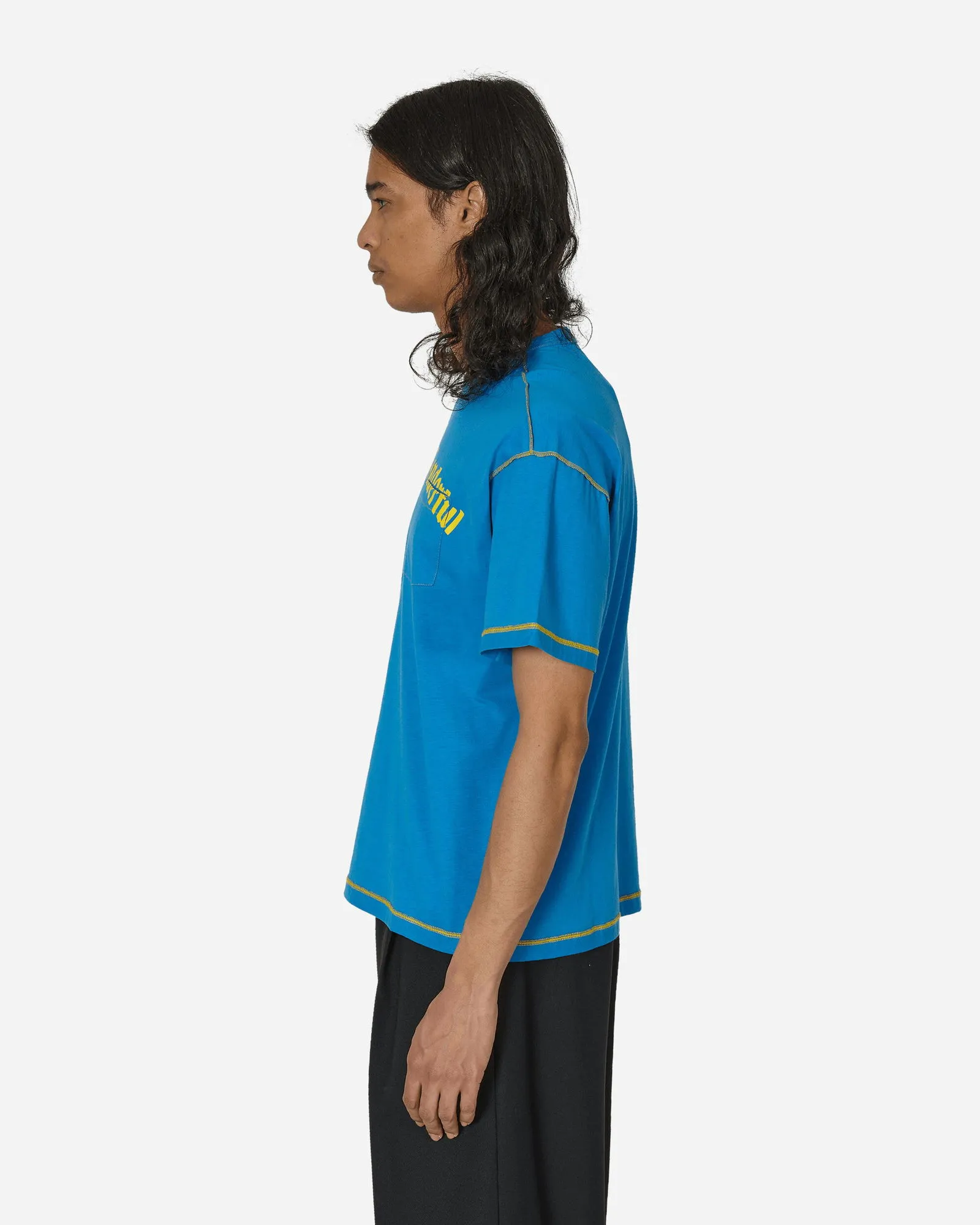 Stockholm (Surfboard) Club Printed Pocket T-Shirt Blue