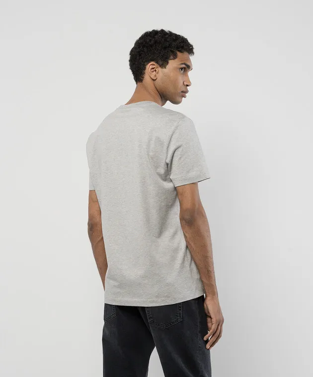 Versace Gray t-shirt with Medusa logo print